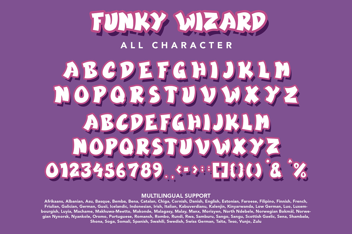 FunkyWizard - Graffiti Display Font, a Symbol Font by AQR Studio (Photo 9 of 9)