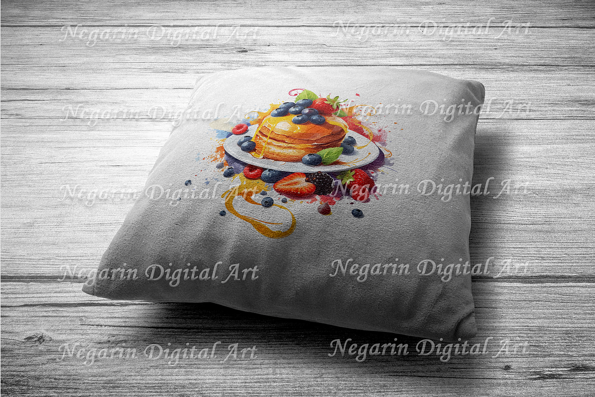 Watercolor French Food Clipart, an Object Graphic by Negarin Digital Art (Photo 6 of 8)