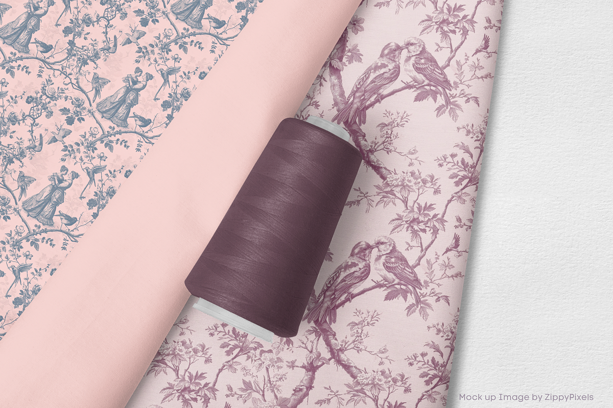 Valentine Toile Seamless pattern, a Pattern Graphic by STUDIO CHOTI (Photo 5 of 8)