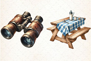 Summer Camping Clipart, an Illustration by Libby Wishes (Thumbnail 6 of 7)
