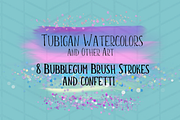 8 Brush Strokes in Bubblegum Unicorn, a Texture Graphic by Tubigan Art (Thumbnail 2 of 2)