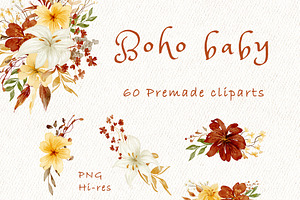 Boho Baby Nursery Clipart