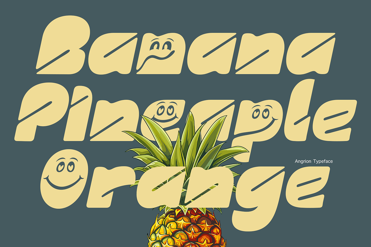 Angrion Overtype, a Symbol Font by madeDeduk (Photo 2 of 8)