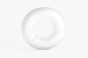 Swim Ring White 3D Model