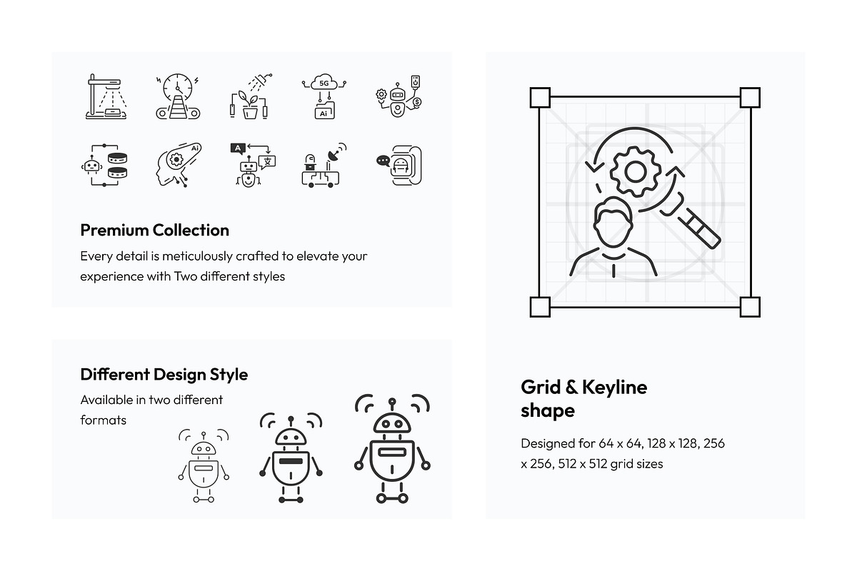 Machine Learning Icon Set, an Outline Icon by Prosymbols (Photo 3 of 7)