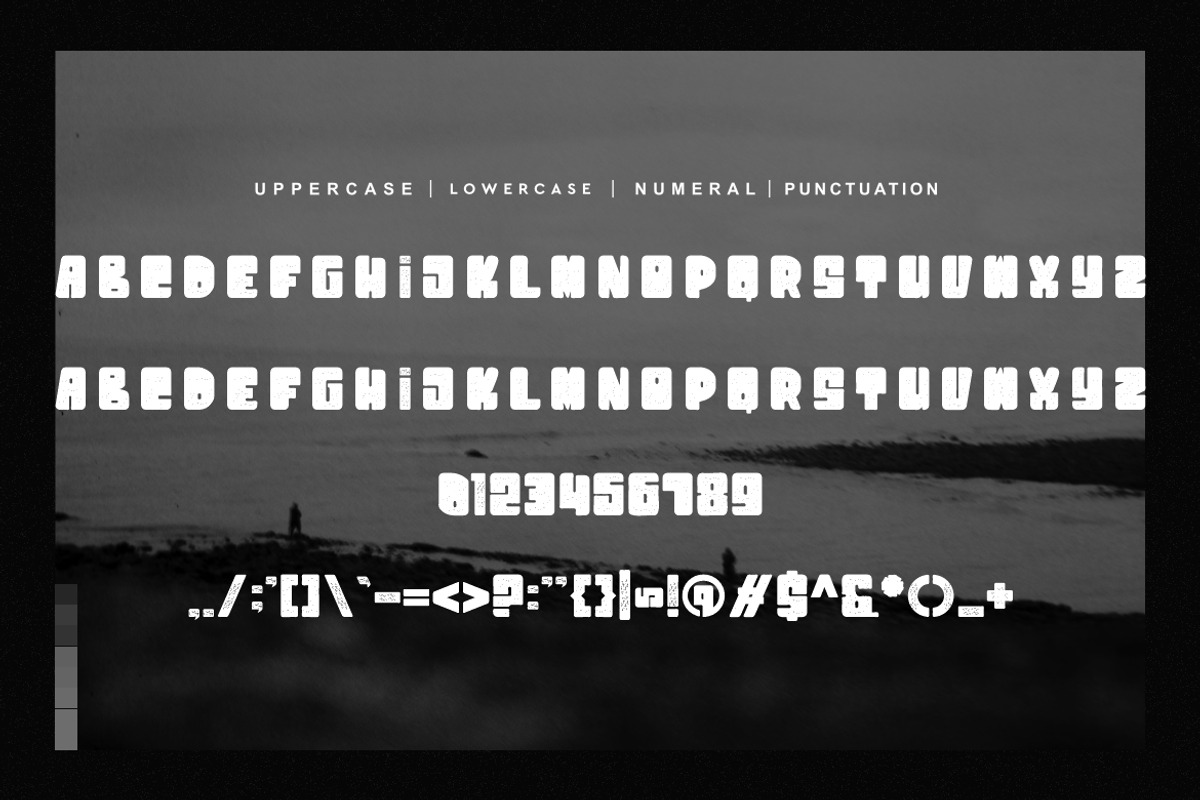 Distro Esseid - Distressed Font, a Sans Serif Font by QR Design Studio (Photo 5 of 6)
