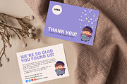 Cute Small Business Thank You Card, a Print Template by Elegant_Studio44 (Thumbnail 2 of 4)