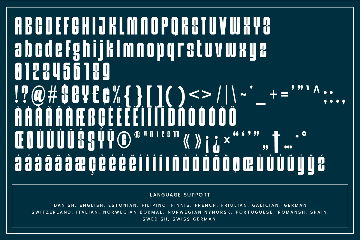 Dongpora Bold & Condensed Sans Serif, a Sans Serif Font by Ronny Studio (Photo 9 of 9)