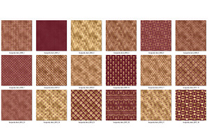 Burgundy & Gold Art Deco Patterns