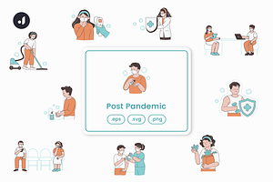 Post Pandemic Illustration, an Object Graphic by Jump Studio
