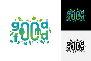 Good Food Typography Logo Designs