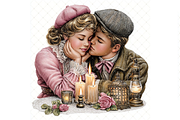 Couple in Love Clipart JPG, a Person Illustration by Memories By Lea (Thumbnail 14 of 19)