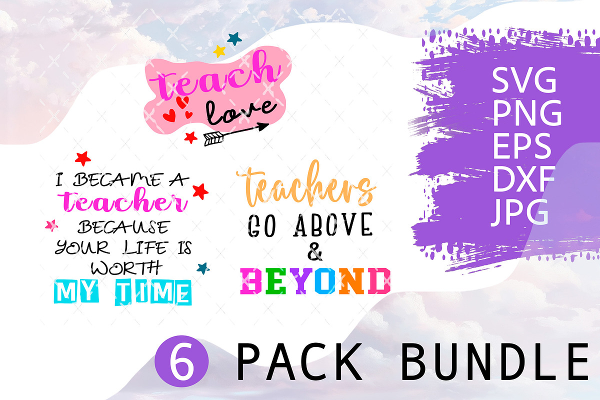 Teacher Svg Bundle, Teacher Quotes, a Graphic by TumblerArtDS (Photo 1 of 6)