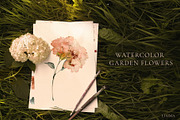 Watercolor Garden Flowers, a Decorative Illustration by Lisima (Thumbnail 10 of 25)
