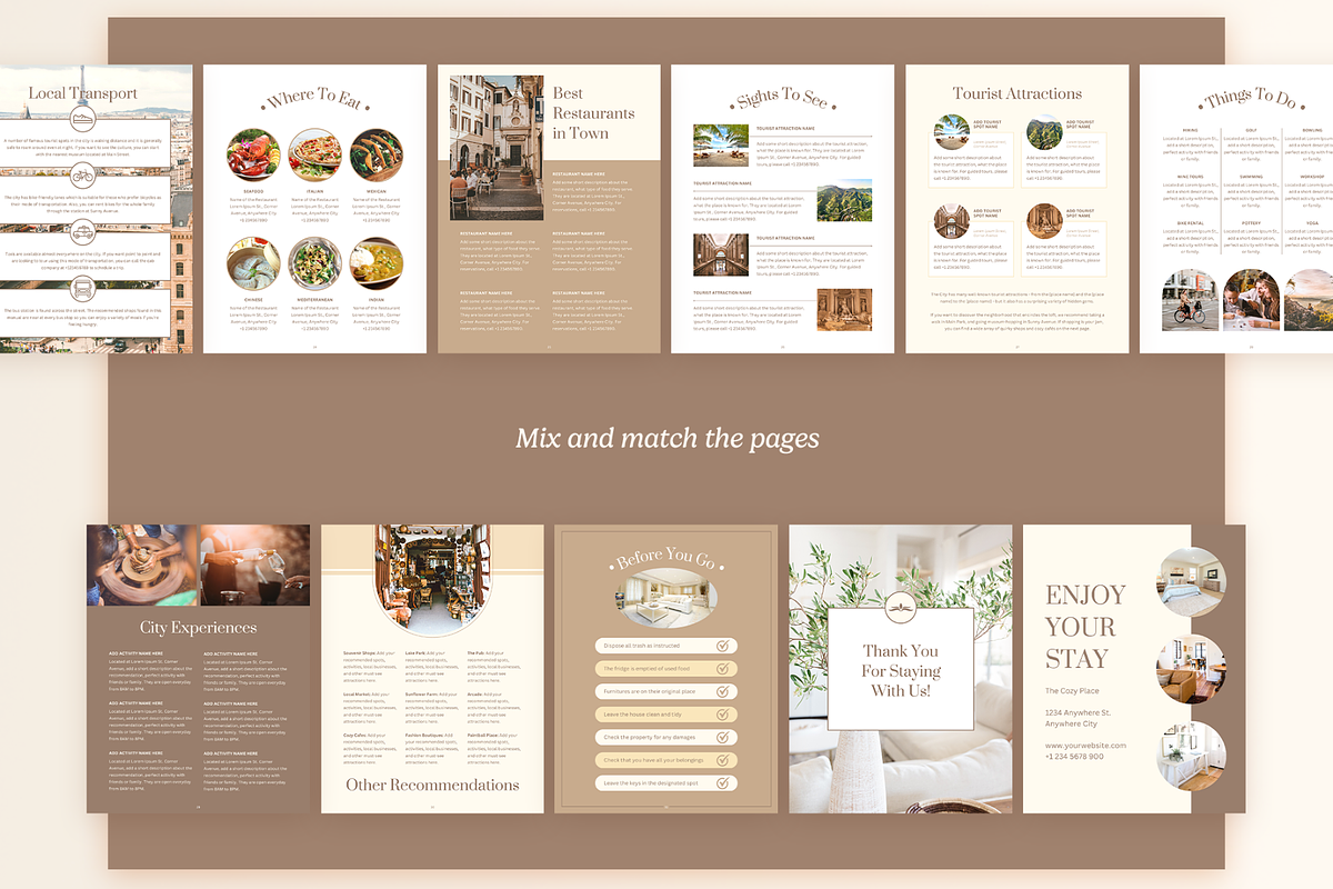 Airbnb House Manual Creator, a Magazine Template by Creatif Foundry (Photo 6 of 9)