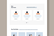 UX UI Website Landing Page Wireframe, a Wireframe Template by MightyDesign (Thumbnail 4 of 9)