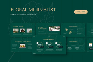 Floral Minimalist - Google Slide, a Presentation Template by AQR Studio