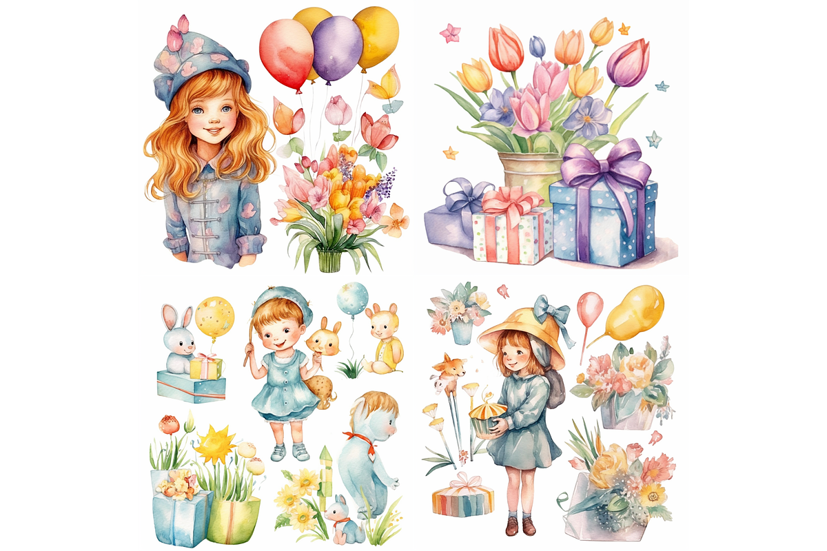 Midjourney Prompt Birthday ClipArt, an Object Graphic by Milano Creative (Photo 2 of 7)