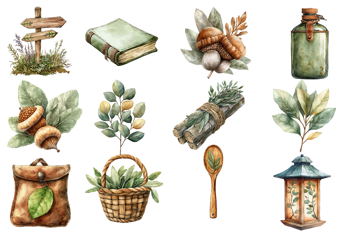 Nordic Summer Element Clipart, an Illustration by Designworld (Photo 3 of 6)