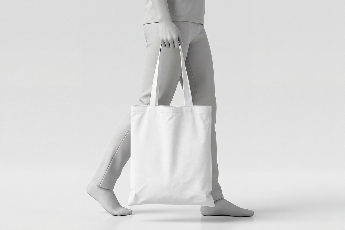 Realistic Tote Bag Mockup