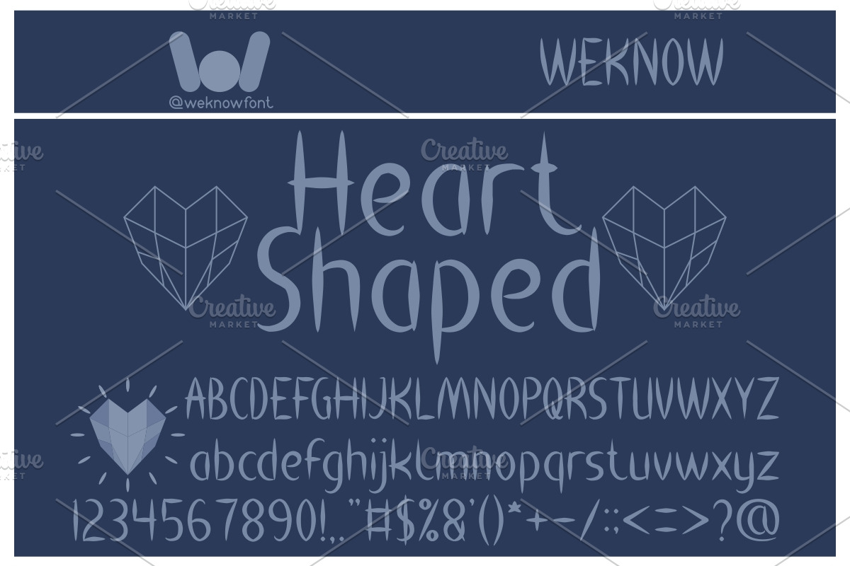 heart shaped font, a Font by weknow (Photo 1 of 5)