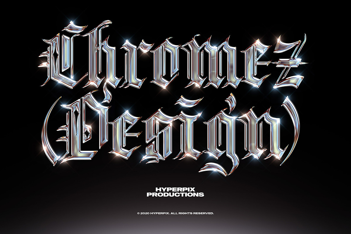 Chrome Text Styles Bundle - 50% OFF, a Layer Style Add-On by Hyperpix Productions (Photo 25 of 47)