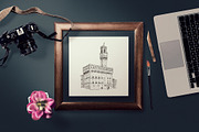 Set of Florence sketches, an Illustration by Everilda (Thumbnail 2 of 3)