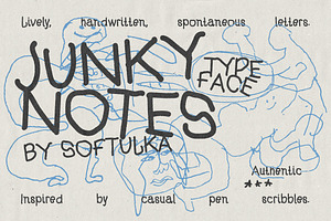 Junky Notes Typeface