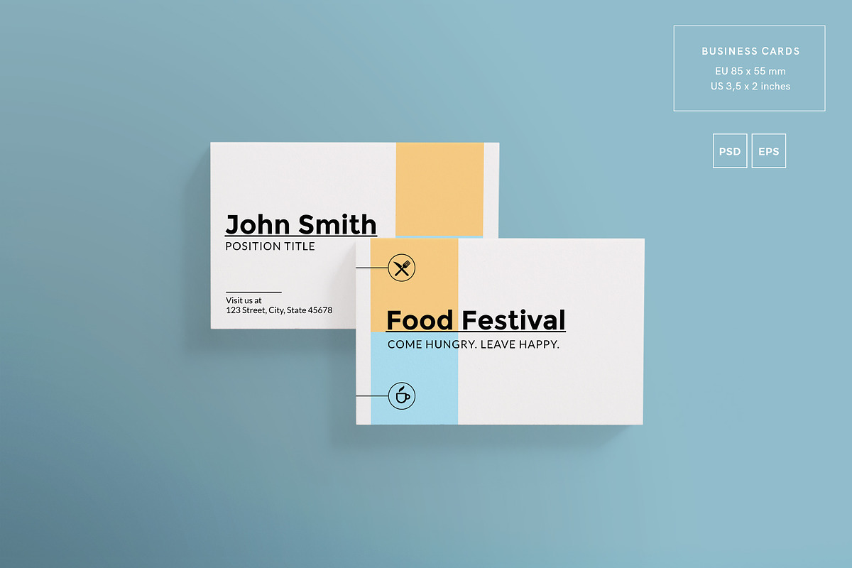 Print Pack | Food Festival, a Poster Template by Amber Graphics (Photo 2 of 6)
