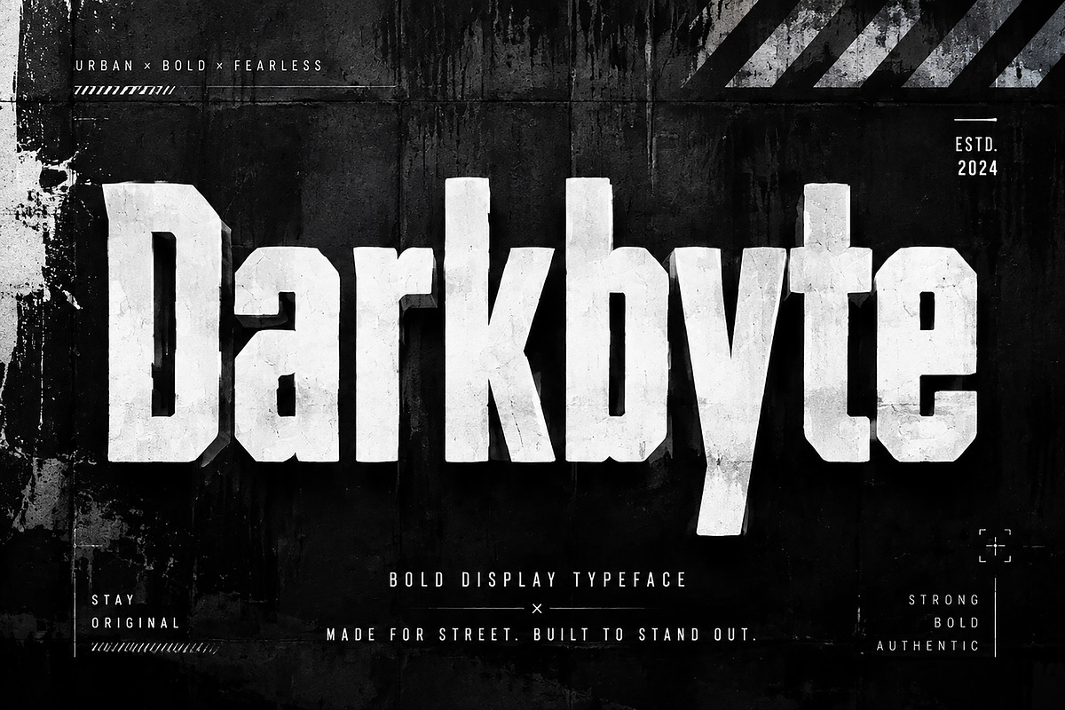 Darkbyte, a Slab Serif Font by Wow Magic (Photo 4 of 5)