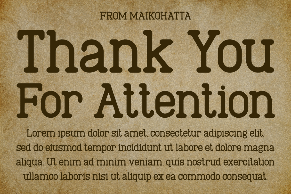 Authoring - Typewriter Typeface, a Handwritten Font by MaikoHatta (Photo 7 of 7)