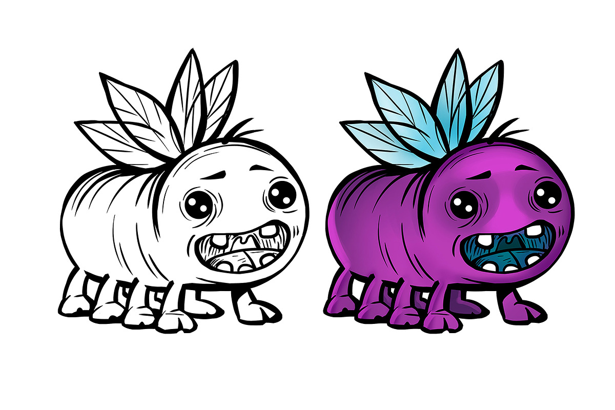 Joyful & Scary Monsters, an Illustration by NadyaKo (Photo 10 of 13)