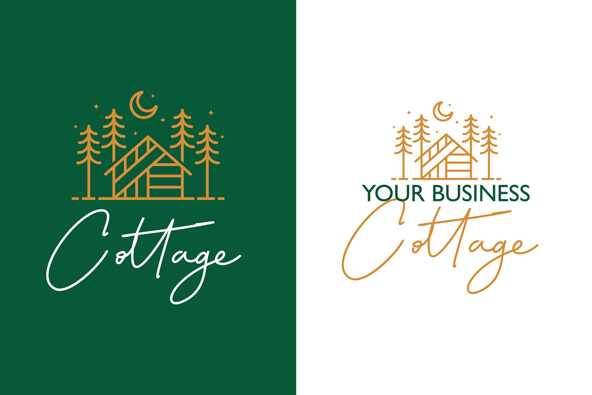 Nature Wood Cottage Logo Business, a Branding & Logo Template by Signatoro (Photo 1 of 4)