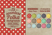 Polka Retro Pack, a Pattern Graphic by Irtsya (Thumbnail 2 of 3)