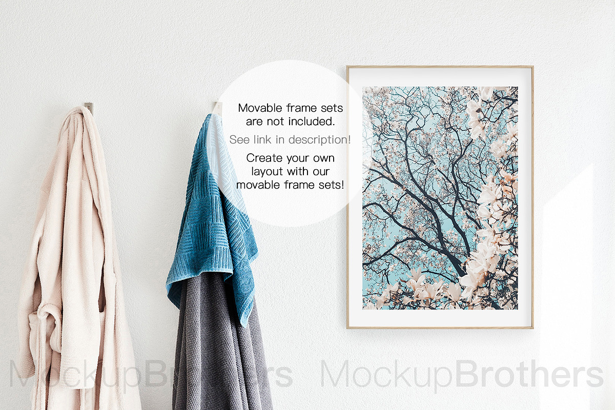 Bathroom mockup mock up 25, a Print Template by MockUpBrothers (Photo 4 of 5)