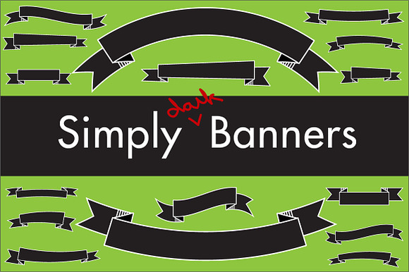Simply Dark Banners preview 4