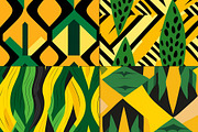 20 Seamless Jamaica-inspired Pattern, a Pattern Graphic by Nordic Design (Thumbnail 8 of 9)