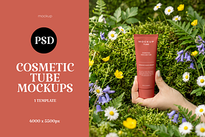 Cosmetic Tube Mockups, a Packaging Mockup by PopotLane