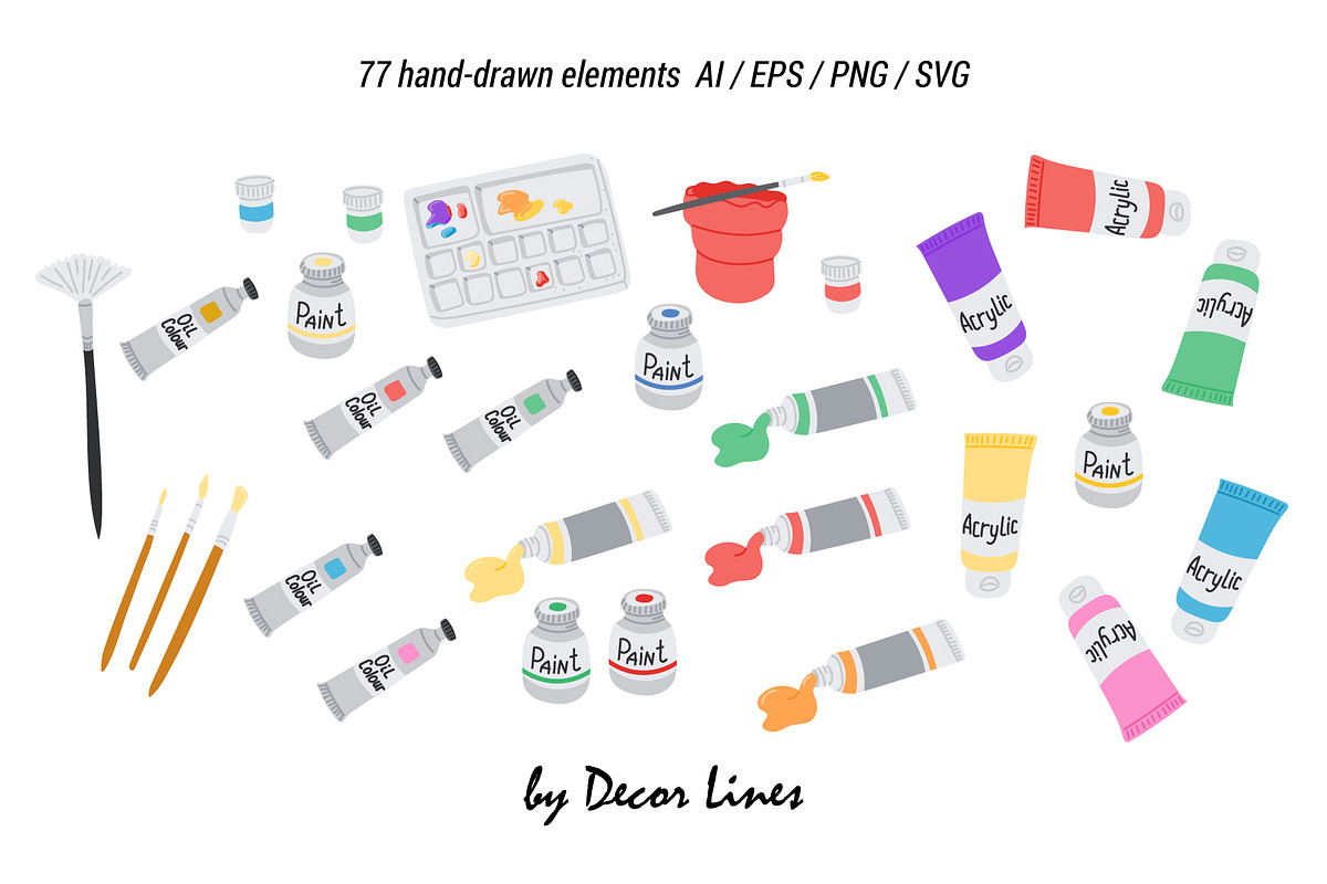 Art Tools, an Object Illustration by Decor Lines (Photo 3 of 15)
