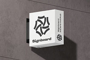 Signboard Square Mock-up, an Advertising Mockup by zippypixelstudio (Thumbnail 14 of 15)