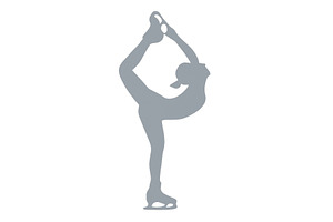 Elegant ice skater performing a, a Sport Illustration by ZinetroN