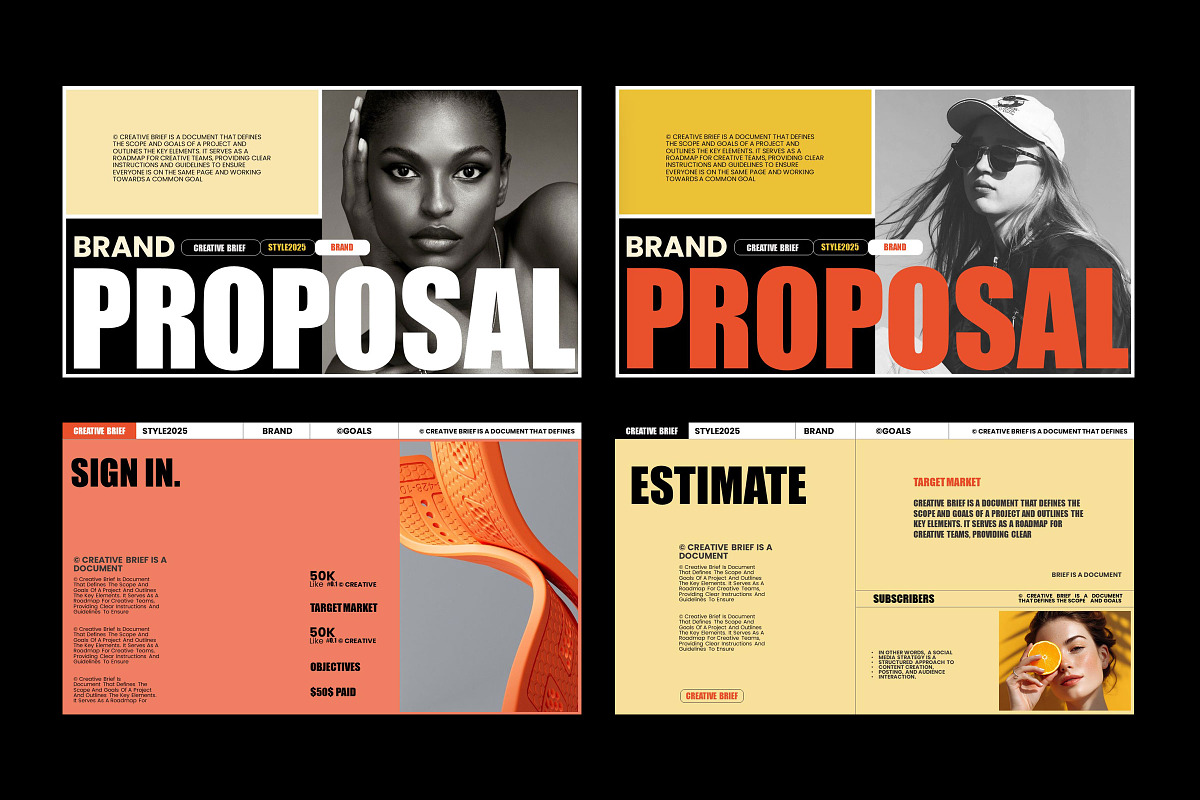 Brand Proposal Presentation Template, a Presentation Template by Studio Industry (Photo 9 of 10)