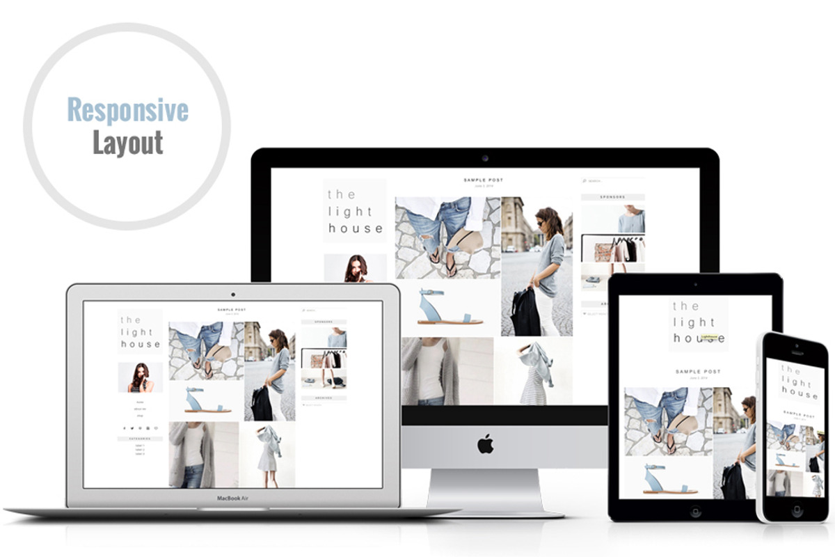 Responsive WP Theme - Lighthouse, a WordPress Template by Light Morango (Photo 2 of 4)