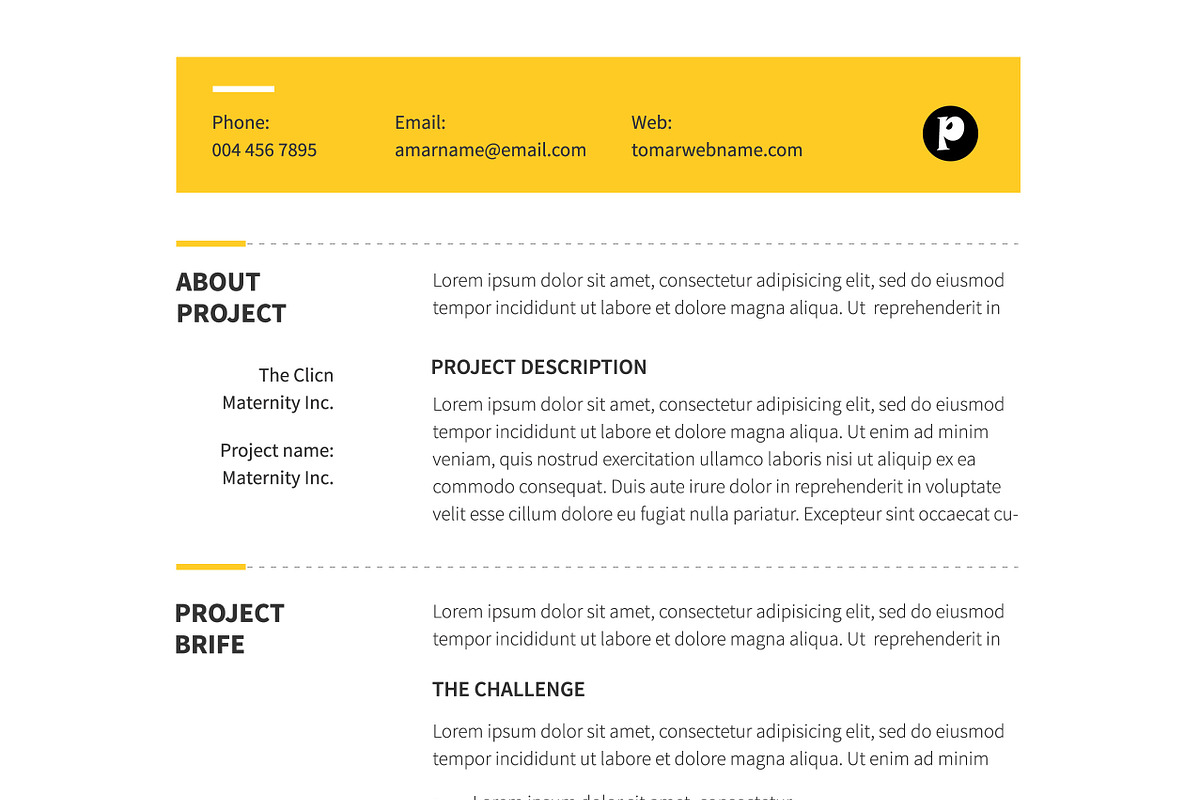 Proposal Template, a Brochure Template by DesignGhar (Photo 6 of 8)