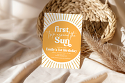 Sunshine First Birthday Invite, a Templates & Theme by VeliusCreativeStudio (Thumbnail 3 of 3)