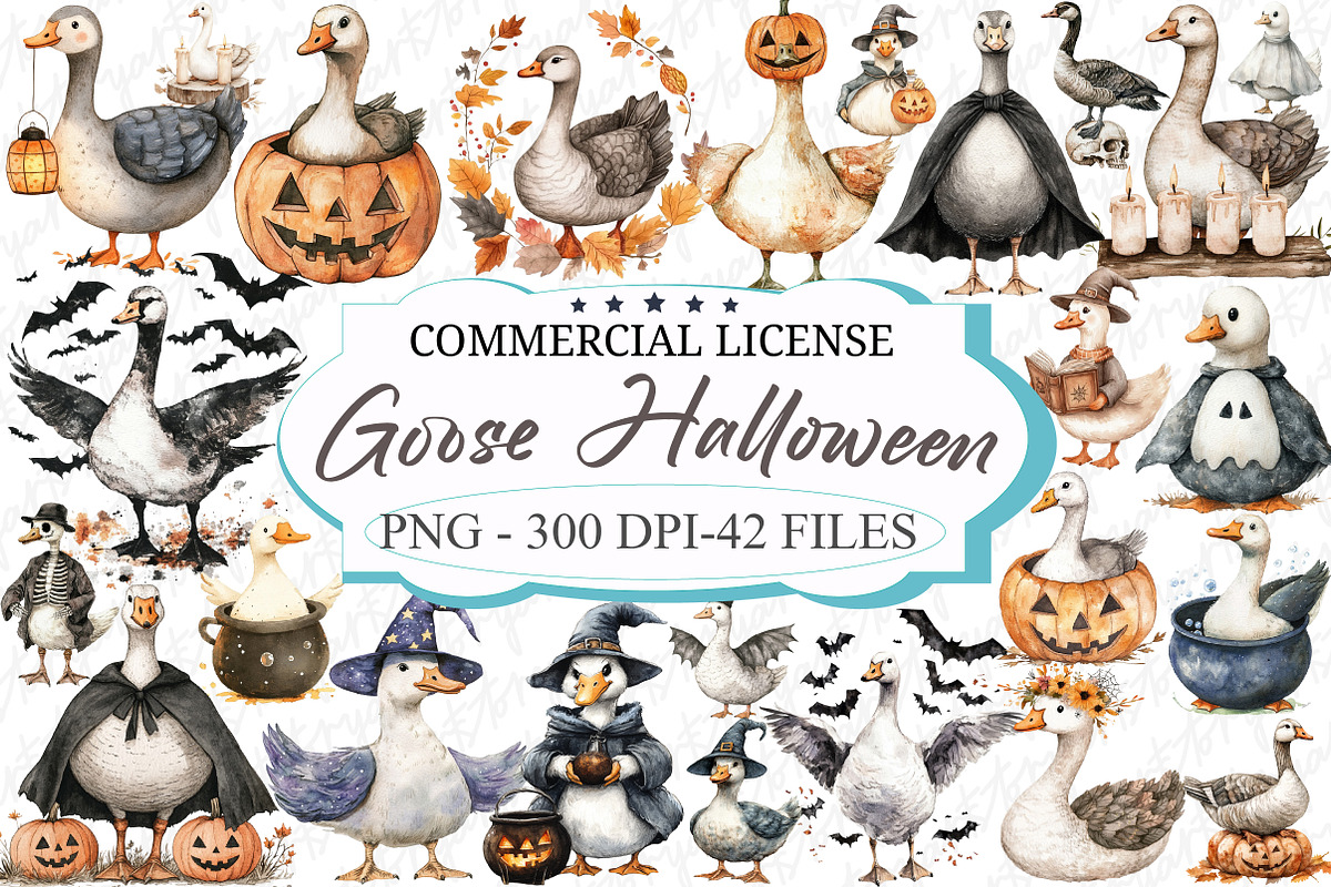 Goose Halloween Clipart, an Illustration by designcity5 (Photo 1 of 5)