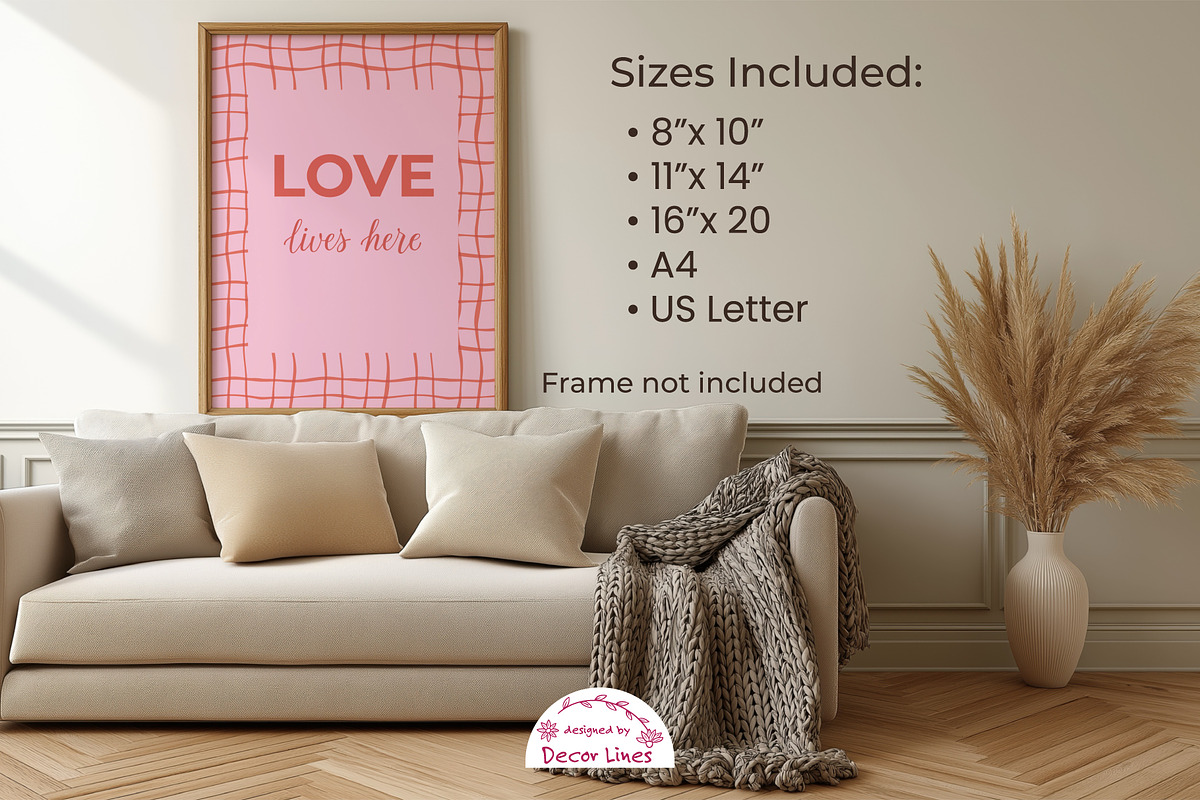 Love Wall Art Printable Set, a Decorative Illustration by Decor Lines (Photo 7 of 10)