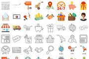 Online Shopping Icons and Process, a Finance Illustration by TAlex (Thumbnail 7 of 7)