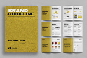 Brand Guidelines Template, a Stationery Template by ContestDesign