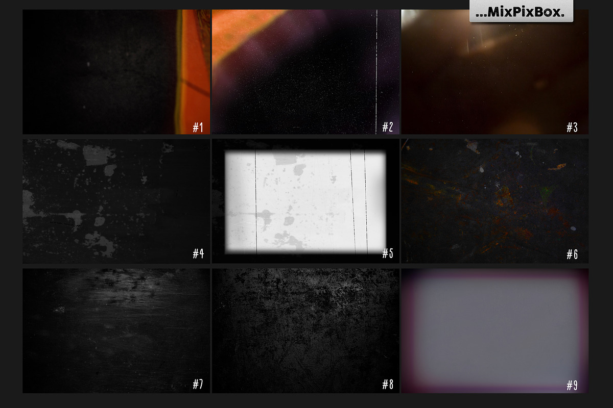 Film Texture Overlays, a Texture Graphic by MixPixBox (Photo 4 of 5)